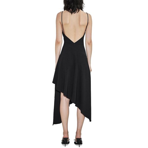 Et Ochs Womens Kala Cowl Neck Midi Dress 10 Black - NWT $1395 - Picture 3 of 5